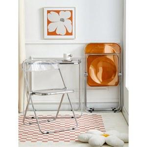 투명 아크릴 접이식 의자 화장대 메이크업 촬영 포토 체어 인테리어 의자