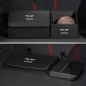 자동차 트렁크 정리함 대용량 접이식 수납함 (제네시스 쿠페 G70 G80 G90 GV60 GV70 GV80 EV BH GV90 용)