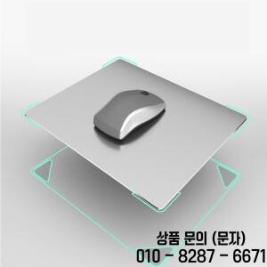 알루미늄 금속 마우스 패드 매트 부드러운 얇은 미끄럼 방지 사무실 홈을위한 빠르고 정확한 제어