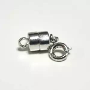 실버 자석 고리 목걸이 연장 체인