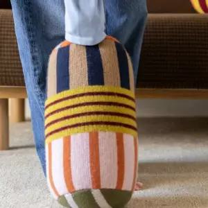 패턴 컬러 니트 원형 아이방 카페 포인트 쿠션 쇼파 침실 커버 거실 원통 디