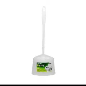 화장실 실리콘 변기 청소 솔 변기솔 욕실 미들 크린조이 미들변기솔 3072 수구막힘