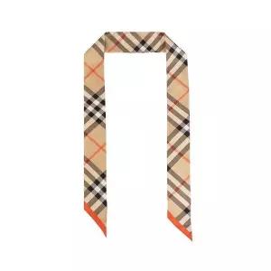 [버버리] 스키니 체크 실크 스카프 샌드 8088136 149534921