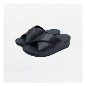 [핏플랍]루루 크로스 슬라이드 블랙 K04-001