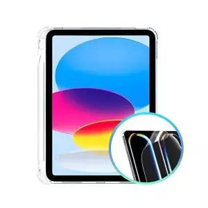 아이패드 154YHN28 프로12.9 4세대 펜슬수납 젤리 케이스+액정 보호필름 1매