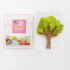 문화센터 스트링아트 모스 나무액자 공예키트 장식액자 휴일놀이 미술활동 엄마표미술