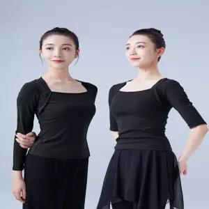 성인 무용 연습복 의상 댄스 발레 여성 반팔 현대무용복 옷 발레복 현대 복 상의 판매