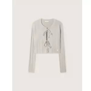 (스타필드 안성 로엠) 리본 긴팔 가디건 RMCKG24R12