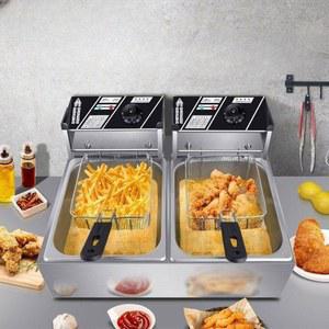 탁상형 전기 튀김기 업소용 커팅기 노점 반죽 리터 플랫형 호프 탁상형전기튀김기 16A