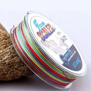 100미터 낚시줄 다이아몬드 고성능 고강도 5색 낚시줄 루어 용품 합사 보관 장비 선상