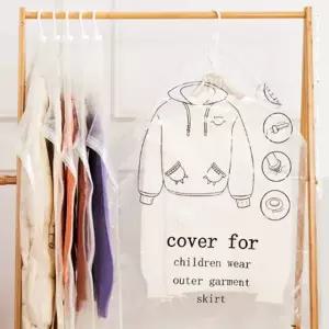 의류 압축팩 옷걸이 압축 겨울옷 진공 패딩 비닐 파우치 휴대용 펌프 보관 정리 걸이형