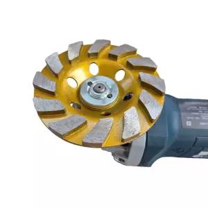 4인치연마석 그라인더 컵 브러쉬 대리석 타일 연마날 컵날