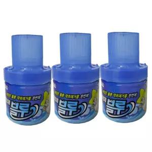 크린스타 병모양 화장실 양변기 세정제 블루 3병 세정제 변기세정제