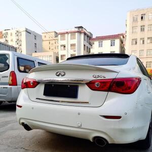 인피니티 Q50 스포일러 2014 2020 고품질 ABS 소재 리어 윙 스포츠 액세서리 바디 키트