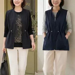 [엄마옷 ] 베강프릴집업조끼