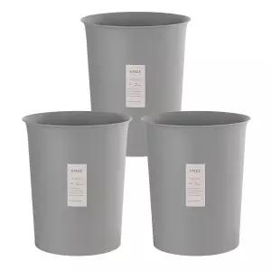 창신리빙 심플 오픈 휴지통10L 3개세트 203874