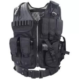 체스트리그 조끼 전술 슈트 가방 방탄복 총기 홀스터 멜빵