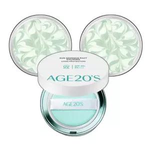 에이지투웨니스  선 에센스 팩트 카밍 리필 12.5g x 2개 + 케이스 세트