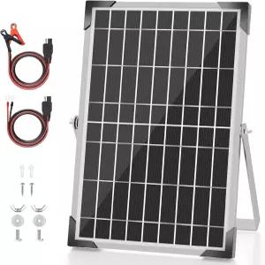 볼셋 태양광 배터리 트리클 충전기 카 보트용 10와트 12V 패널 유지보수기 - RV 해상 트레일러 트럭