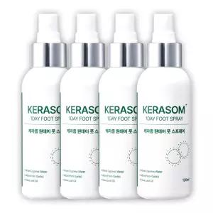 케라좀 원데이 문제성 발 풋스프레이 발각질제거제 120ml, 4개 204528