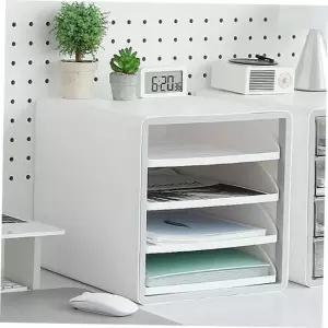 데스크트레이 OFFISYS 멀티 데스크 트레이 오픈형 4단 서류 보관 A4