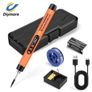 미니 소형 무선 인두기 키트 USB 충전식 휴대용 납땜 LCD 디지털 가전 수리용 용접 도구