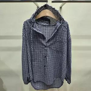 샵앤 여성 봄신상 고방체크 후드 블라우스 셔츠 21DS-WBL-5126-네이비1174605