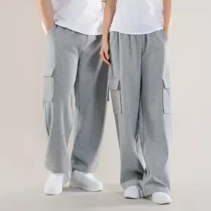 스트링 남녀공용 트레이닝 스트링 와이드 카고팬츠 조거팬츠 통바지 카고 팬츠 밴딩바지 루즈