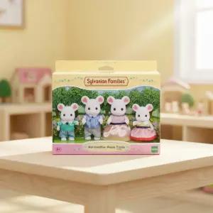 실바니안 패밀리 마쉬멜로 마우스 가족 캐릭터 피규어세트 장식용 생쥐 미니어처 인형 장난감