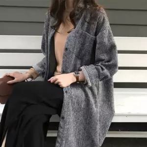 [베스트TOP100] 꾸안구 롱가디건 모터캐주얼 가을봄외투 간절기자켓