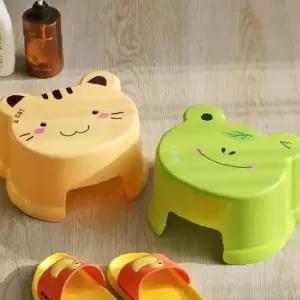 욕실용 캐릭터 발받침대 욕실 의자 어린이용 발판 편안한 발받침