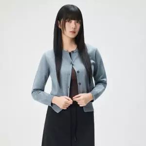 (스타필드 하남 미쏘) 라운드넥 도톰 가디건_MIWCKG330T