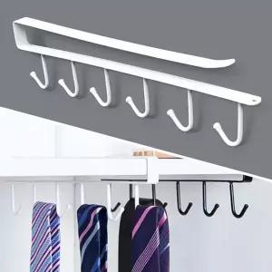선반 DOS173P0 후크고리 6구 화이트 틈새걸이 주방 옷장 진열