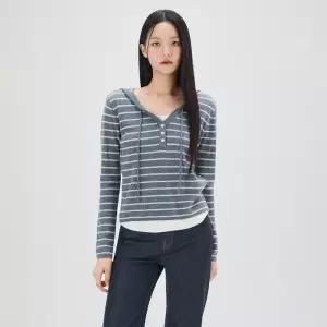 (스타필드 하남 미쏘) 후드 레이어드 풀오버 RE KAFT0QS_MIWKAG326T