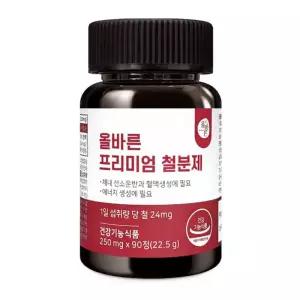 올바른 프리미엄 철분제 90정 1개