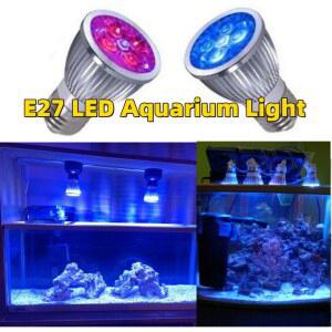 수조용 LED 수족관 조명, 암초 산호 전구, E27 물고기용 성장 수생 식물, 10W