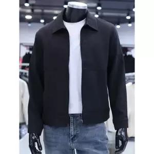 STCO SS 여름 텍스쳐 폴리 트러커 점퍼 F1SJP25202