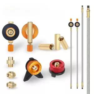 부탄가스 연결 어댑터 부품 연장 호스 케이블 캠핑 제어 미니 버너 장치