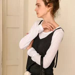 [THE COLOR WAY](의정부점)글리터버튼베스트/조끼 (ZYVT251205)