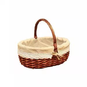 야외 바스켓 꽃 거실 대나무 소풍 야식 등나무 라탄