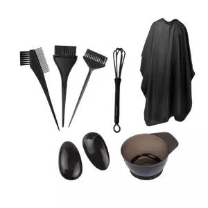 미용 헤어 염색 키트 셀프 DIY 탈색 그릇 염색용 전문가 휴대용 도포 가운 가정용 디자이너 뷰티 빗 뷰티샵 도구 미용실 살롱 염색볼 준비물 연습세트 꼬리빗 컵 믹싱볼 세트10번