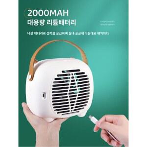 데스크탑 휴대용 초미니에어컨 에어컨 냉방기 차박용 테이블 저소음 가정용 화이트
