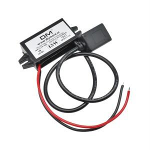 DC-DC 12V to 5V 15W 스텝다운 컨버터 USB 전원 레귤레이터 차량용 어댑터 과열 과전류 단락 보호 공급 장