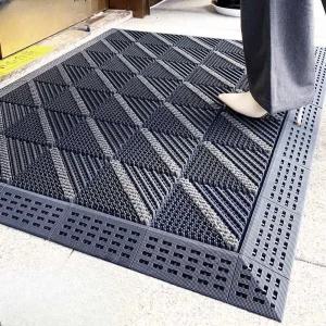 현관 출입구 발매트 업소용 신발매트 야자수 현관매트 깔판 고무매트