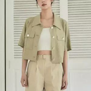 [미쏘] 트러커형 반팔 점퍼 (MIWJJD521C-T)