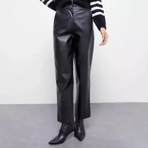 [미쏘] 비건레더 와이드 팬츠 (MIWTWDT26B-T)