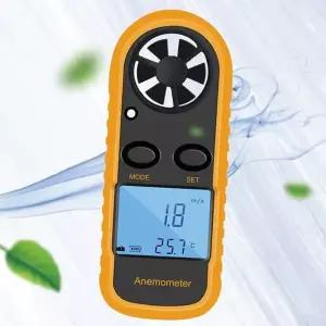 휴대용 풍속계 소형 생활 아웃도어 디지털 풍속계 측정기 바람 온도 손목 드론