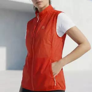 여성용 경량 나일론 바람막이 신축성 쾌적한 옆라인메쉬 등산 조끼 마르조 537