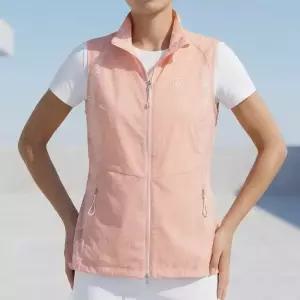 여성용 경량 나일론 바람막이 신축성 등판메쉬 통기성 등산 조끼