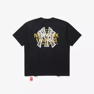 [뉴에라](광주신세계)MLB 뉴욕양키스 리소그래프 티셔츠 블랙 15147518